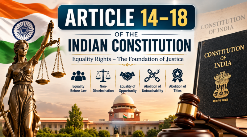 article 14 to 18 of indian constitution
