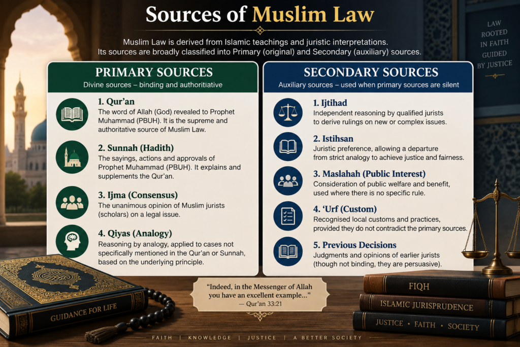 sources of muslim law