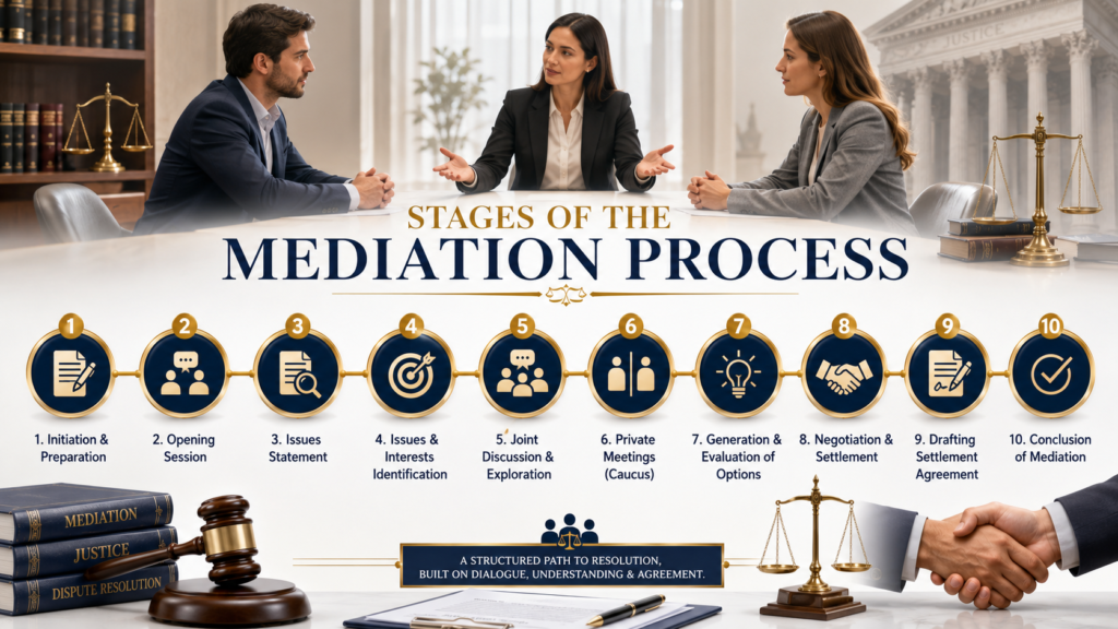 stages of mediation