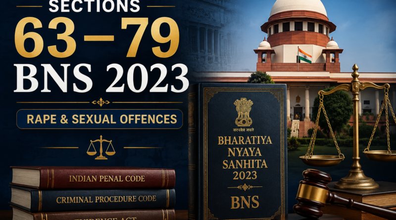 Sections 63 to 79 BNS 2023 on rape and sexual offences