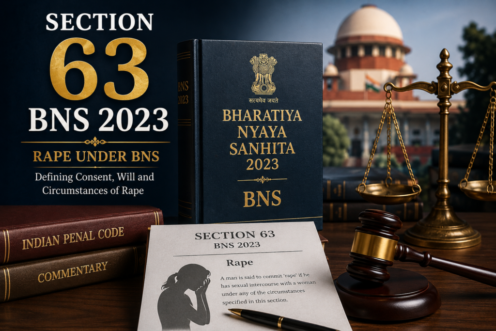 Sections 63 to 79 BNS 2023 on rape and sexual offences
