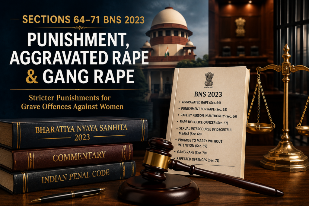 Sections 63 to 79 BNS 2023 on rape and sexual offences