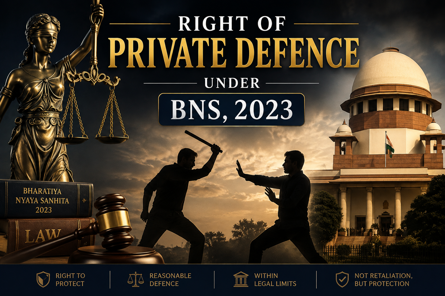 right of private defence bns