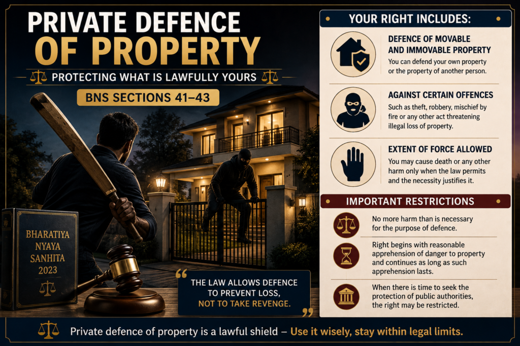 right of private defence bns